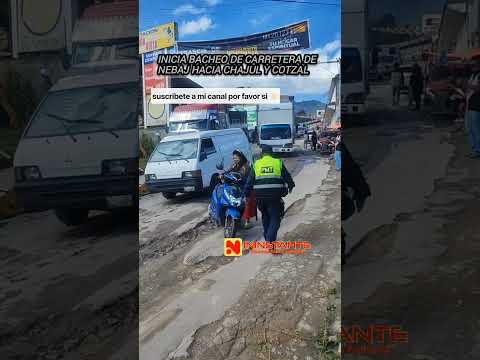 inicio bacheo de carretera