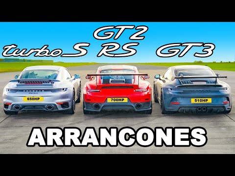 Porsche 911 GT2 RS vs Turbo S vs GT3: ARRANCONES