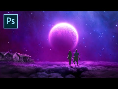 Photoshop Tutorial Fantasy Galaxy Manipulation - YouTube