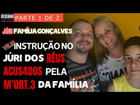 █JÚRI █Parte 1 █ Caso Família Gonçalves: Acusados de M4T'4.R e Q'U31M.4R família no ABC Paulista.