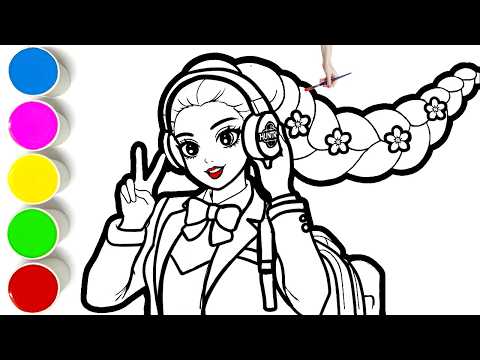 Wie man Rumi aus K-Pop Demon Hunters als Schülerin zeichnet | Einfache Schritt-für-Schritt-Anleitung