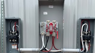 320/400 AMP Meter Base Install With Parallel Service Lines