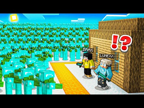 1000 DIAMOND ZOMBIES vs SAFEST HOUSE in Minecraft!