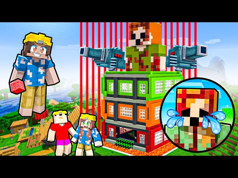 BOBBY'ye YENİ EV İNŞA ETTİK 🛠️ ÇOK AĞLADI 😭 - Minecraft