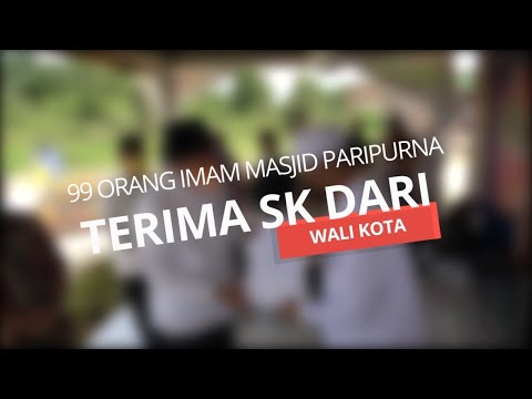 99 Orang Imam Masjid Paripurna Terima SK dari Walikota