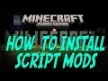 How To Install Minecraft PE SCRIPT Mods [Pocket ...
