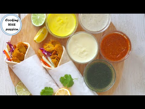 Chicken Shawarma Recipe With 5 Sauces (Pakistani Style) | شا ور ما By Cooking with passion