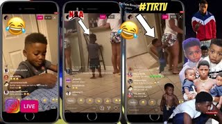 NBA Youngboy son Draco Hittinng on his Mother on ig LIVE