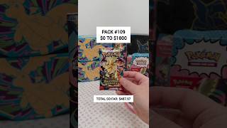 Pack 109 - How many packs will I need to open to make $1000 #pokemon #tcg #pokemontcg #pokemoncards