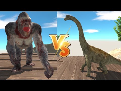 Epic Battle: Brachiosaurus vs. Goro the Giant
