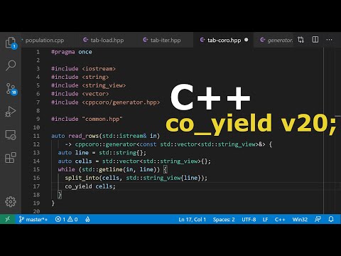 Demo: C++20 Generator Coroutines
