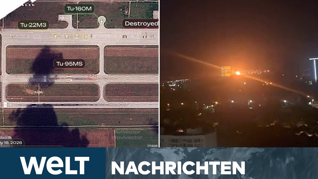 PUTINS KIREG: Ukraine greift Atom-Bomber von Russland an! Drohnen treffen Stützpunkt I WELT STREAM