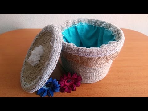 Making  Wicker Basket  - Hasır Sepet  Yapımı