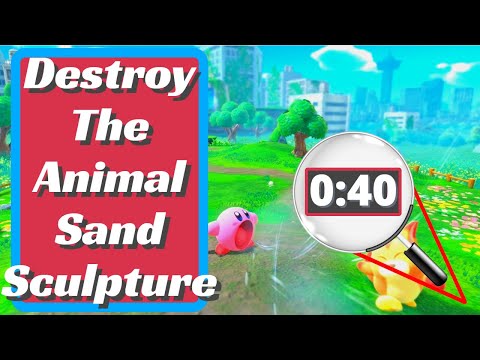 Destroy The Animal Sand Sculpture - Kirby And The Forgotten Land