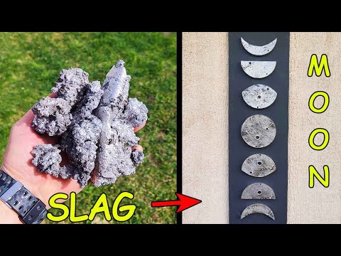 Aluminium Slag Melting - Trash to Treasure  Casting  The Moon