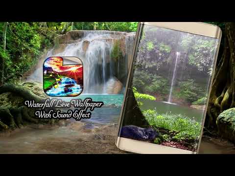 Waterfall Live Wallpaper With Sound Effect Video