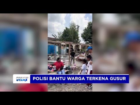 IPDA ALI : PERSONEL DITLANTAS POLDA DIY BANTU WARGA TERKENA GUSUR