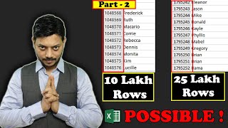 excel power query | how to upload more than 10 lakh rows in excel | power query excel 2016