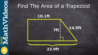 Learn to find the area of a trapezoid