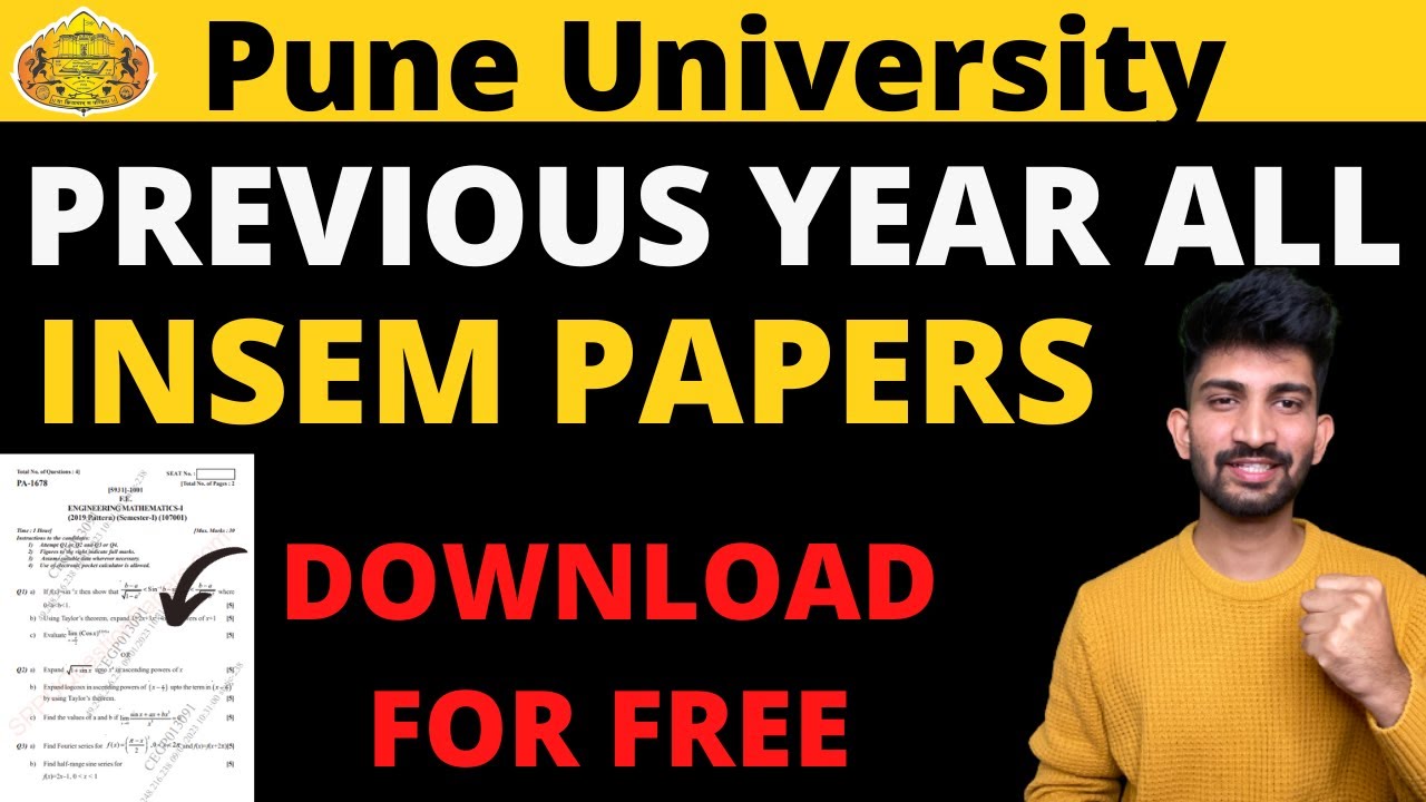 SPPU Previous Year Insem Papers | How to Download Sppu Previous Year INSEM Question Papers