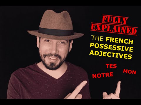 The POSSESSIVE ADJECTIVES in FRENCH  - Lesson for BEGINNERS