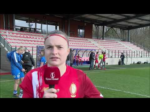 Interview met R. Standard de Liège speelster Davinia Vanmechelen na de 0-2 nederlaag tegen KAA Gent