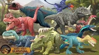 Unboxing EVERY Jurassic World Survival Toy Figure!