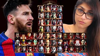 Mortal Kombat 9 - LIONEL MESSI 👽 & MIA 😈 - Expert Tag Ladder - Gameplay @(1080p) - 60ᶠᵖˢ ✔