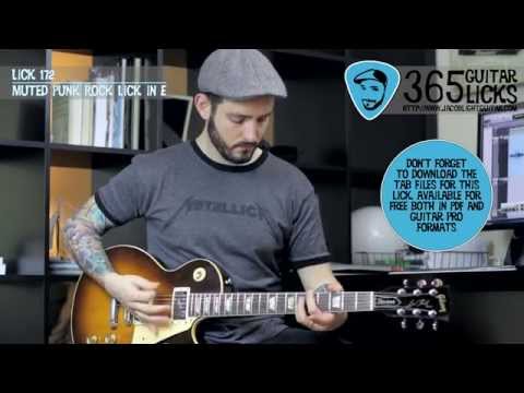 Lick 172/365 - Muted Punk Rock Lick in E | 365 Guitar Licks Project