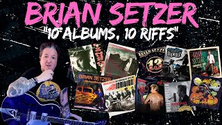 Brian setzer 10 Albums, 10 Riffs Guitar Lesson #guitartutorial