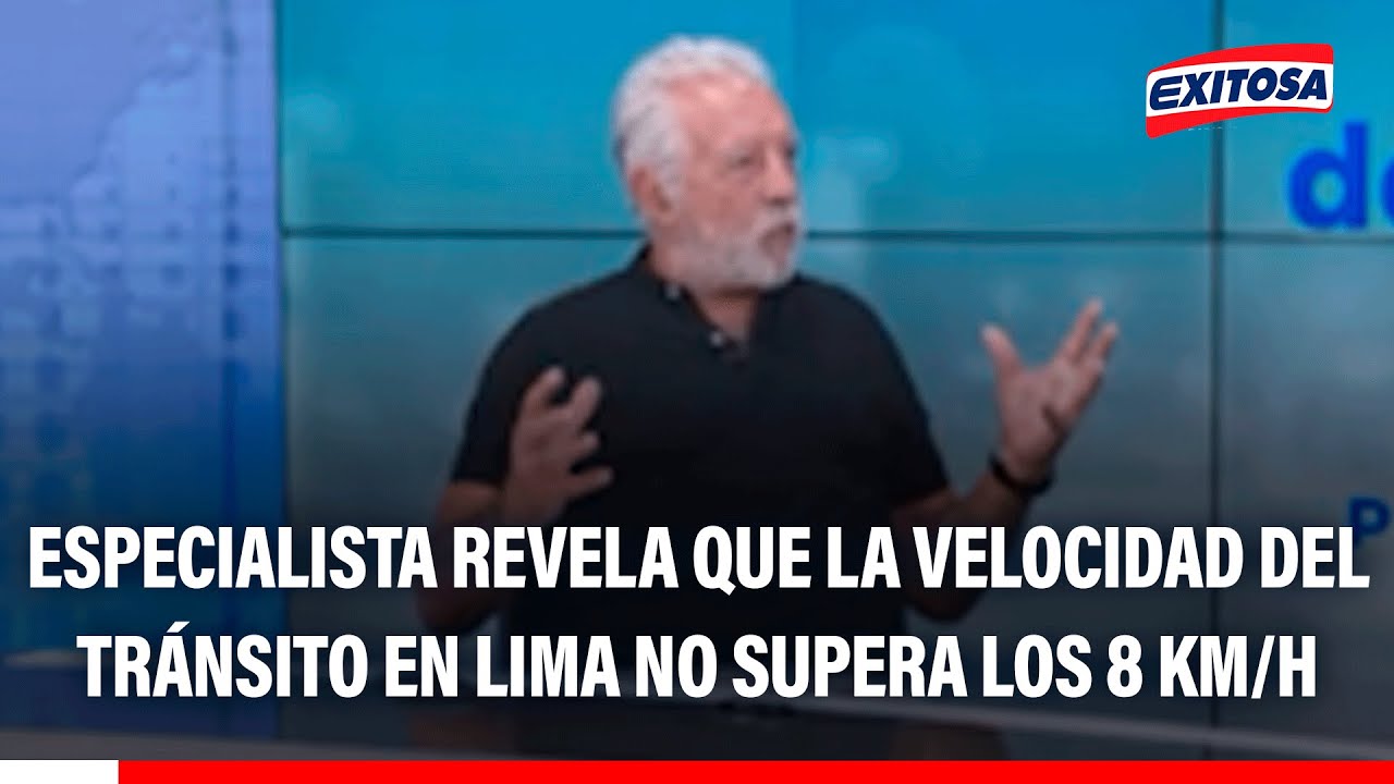 🔴🔵 Especialista revela que la velocidad del tránsito en Lima no supera los 8 km/h