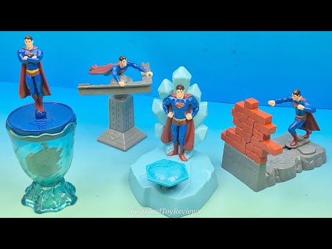 2006 SUPERMAN RETURNS set of 4 KFC MOVIE COLLECIBLES VIDEO REVIEW