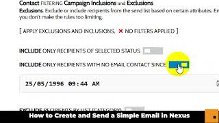 How to Send a Standard Marketing Email in Nexus How to Send a Standard Marketing Email in Nexus