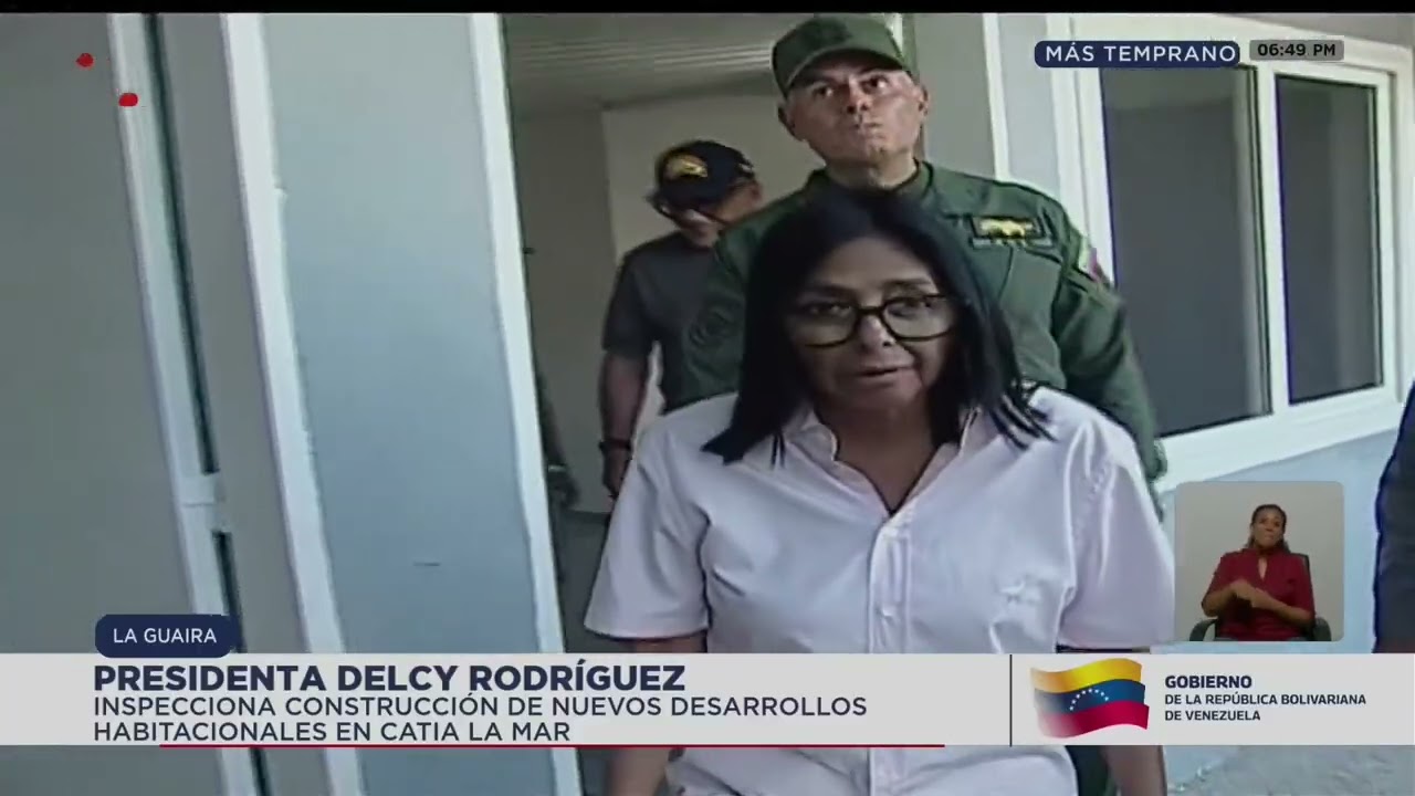 Presidenta inspecciona viviendas que se construyen en Catia La Mar para víctimas del terremoto