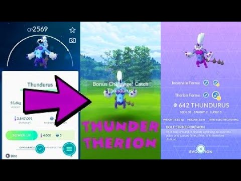 Pokemon Go Therian Thundurus Raid & Shiny Sprites