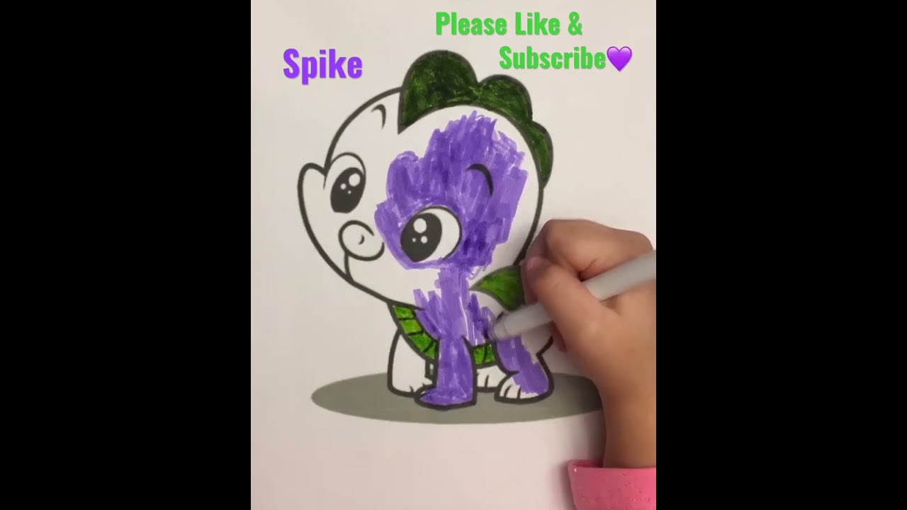 Spike MLP 💜💚 #colorpage #colorsheet #mylittlepony
