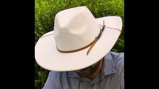 How to instal a hat band and chin strap on a hat