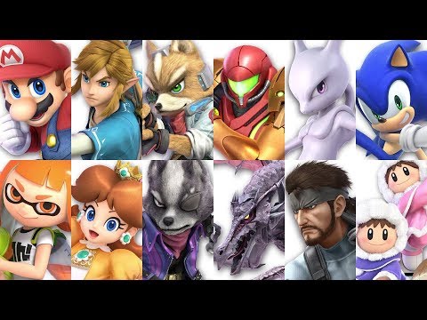 Super Smash Bros Ultimate - All 68 Characters Gameplay Showcase
