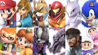 Super Smash Bros Ultimate - All 68 Characters Gameplay Showcase