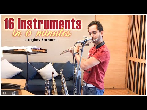 Raghav Sachar | 16 instruments in 6 minutes | Raghav Sachar Instrumental Mix