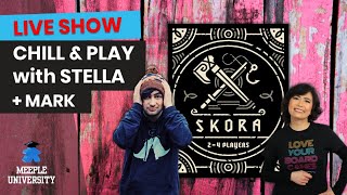 Skora Board Game - LIVE Chill & Play with Stella & Mark
