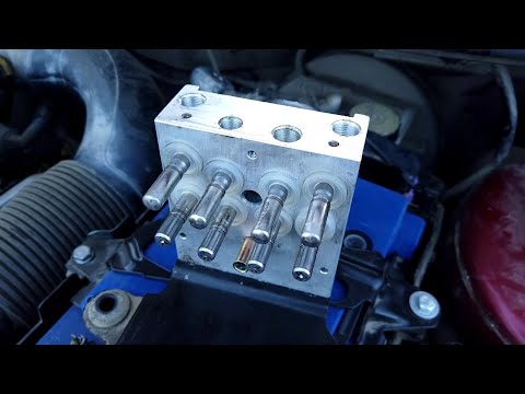 Ошибка C1380. Замена блока ABS Peugeot 206.