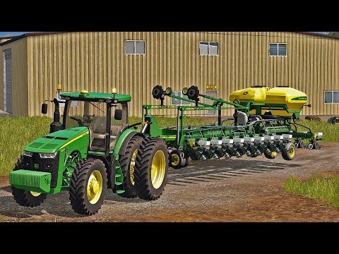 STARTING TO PLANT WITH THE JOHN DEERE TRACTOR | FARMING SIMULATOR 2017