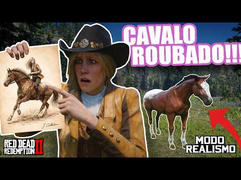 A PROCURA DO MEU CAVALO QUE FOI ROUBADO! MODO REALISMO Uma vaqueira no velho oeste ep22 RDR2
