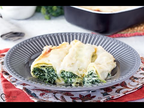 CANNELLONI VEGETARIANI CON RICOTTA E SPINACI