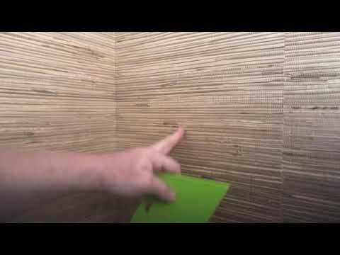 How To Hang Grasscloth In Corners (Template) part 2 - Spencer Colgan