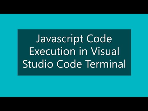 Visual Studio Code Tips Javascript Code Execution In Visual Studio Code Terminal