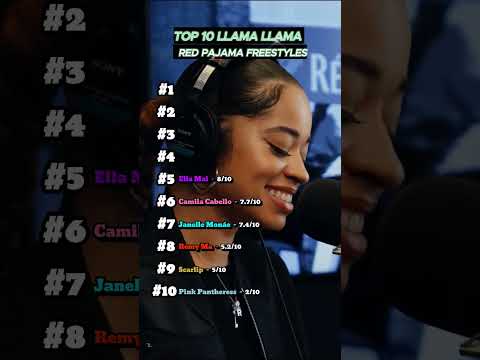 FEMALE EDITION: Top 10 llama llama red pajama freestyle #llamallama #shorts