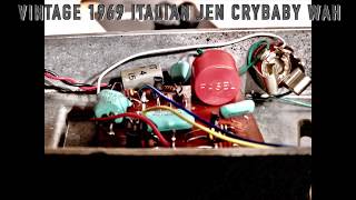 Video thumbnail for Vintage 1969 Italian Jen crybaby wah early red Fasel version - quick demo by Hanford Tape Sessions