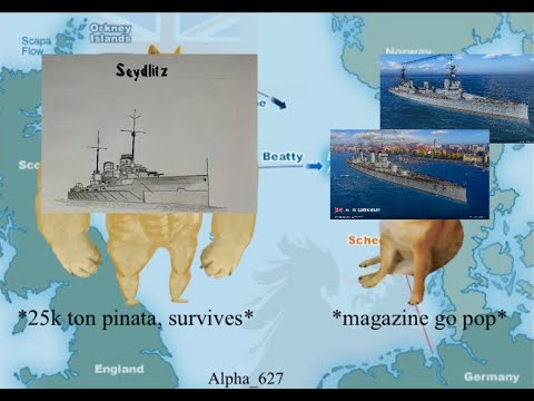 SMS Seydlitz at Jutland be like